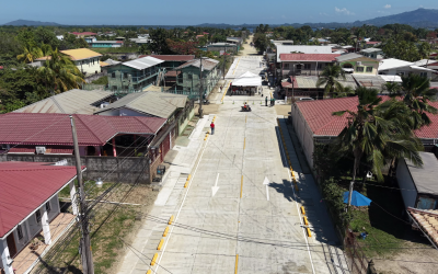 La Municipalidad de Puerto Cortés mejora conectividad urbana con pavimentación en Barrio Buenos Aires