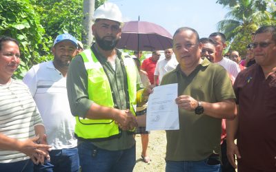 La Municipalidad de Puerto Cortés dio orden de inicio obra de pavimentación y drenaje en El Sofoco