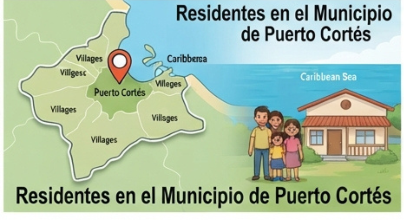 Residentes en el Municipio de Puerto Cortés.
