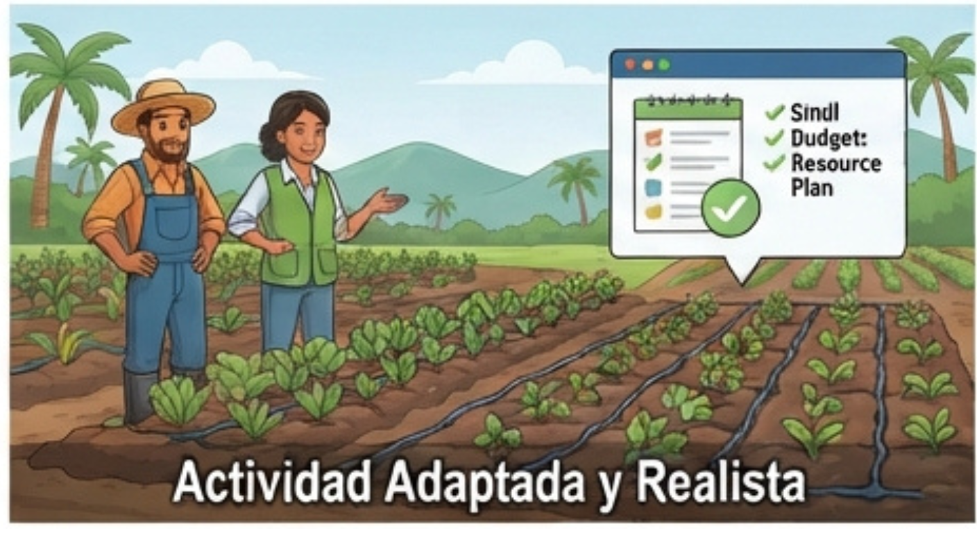 Que la actividad solicitada sea adaptada y realista de acuerdo a las condiciones y recursos disponibles.