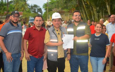 Municipalidad de Puerto Cortés entrega orden de inicio para la pavimentación de la colonia 18 de Noviembre